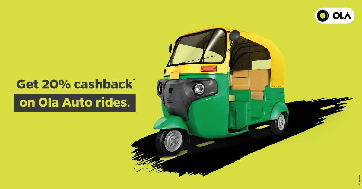 20 Cashback On All Auto Rides With Ola Money Olacabs Blogs