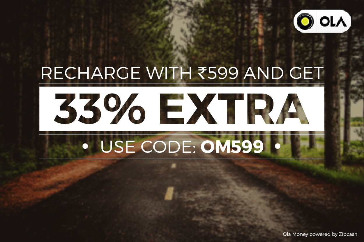 Perks of Ola Money recharge with Rs. 599 and get 33 more! Olacabs Blogs