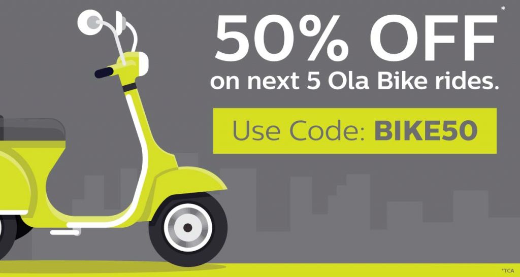 Gurgaon! Your Ola Bike rides are now at 50 OFF Olacabs Blogs