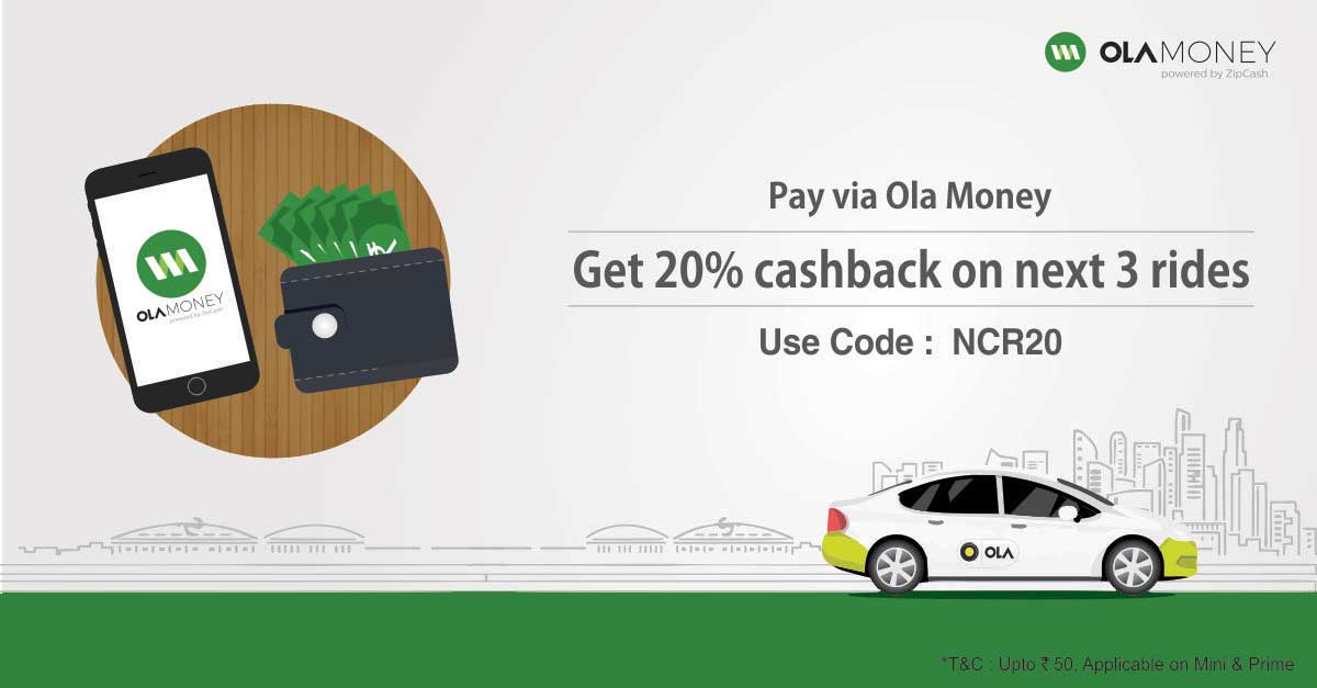 Ola Rides 20% cashback on all Ola rides! - Olacabs Blogs