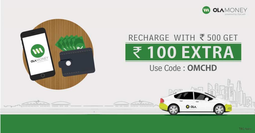 More Ola Money with Every Recharge in Chandigarh! Olacabs Blogs