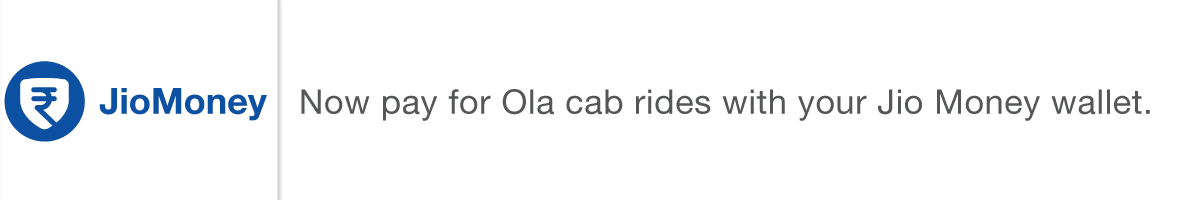 Ola Cabs Pay with Jio Money Wallet Get Free Rs 100 Amazon Gift Voucher