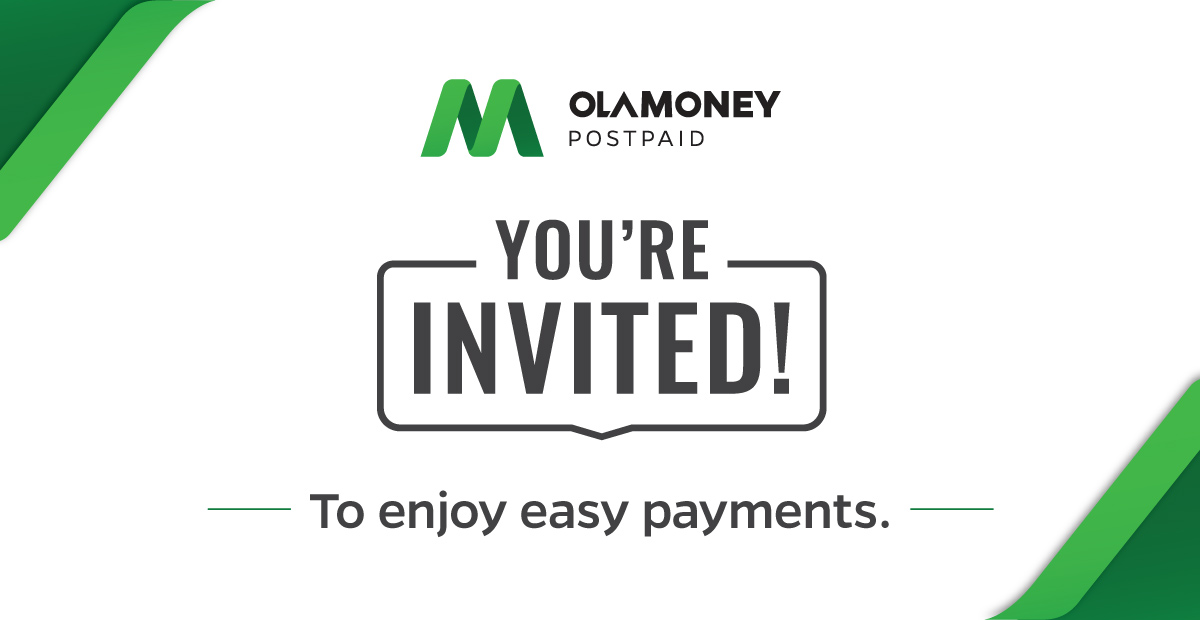 Unlock your Ola Money Postpaid service! |