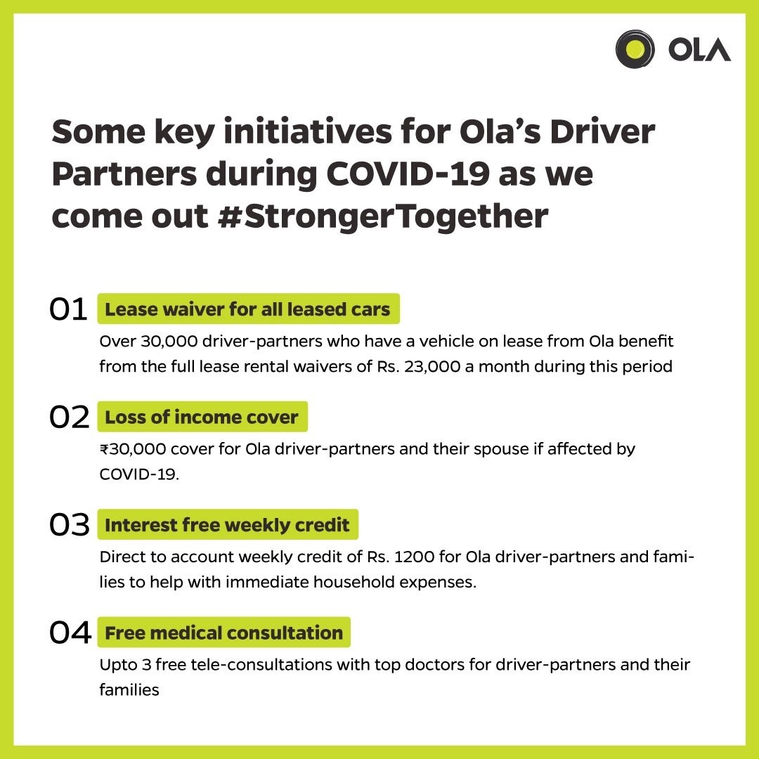 Ola Stands by Our Driver Partners During COVID19 Olacabs Blogs